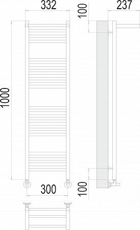 Аврора с/п П20 300х1000 Полотенцесушитель  TERMINUS Пенза - фото 3