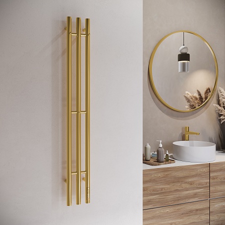 Стойка электро TRES круг1200 TERMINUS Брашированное золото Пенза - фото 3