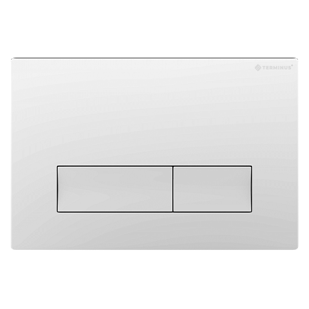 Клавиша смыва для инсталляции Terminus Classic кнопка прямоугольник цвет белый Пенза - фото 1
